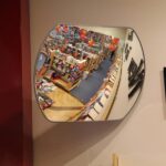 Rectangular Acrylic Interior Convex Mirror - Image 5