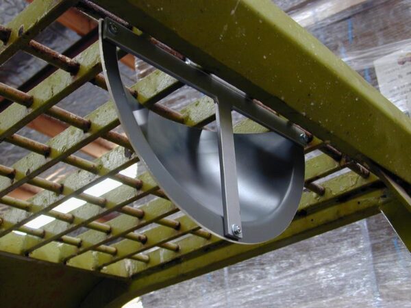 Fork Lift Mirror with T-Bar Back - 300mm x 150mm