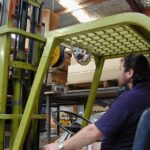 Fork Lift Mirror with T-Bar Back - 300mm x 150mm - Image 2