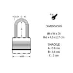 Master Lock M1EURDLF Excell Padlock 45mm - Image 6