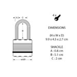 Master Lock M1EURDLH Excell Padlock Long Shackle - Image 5