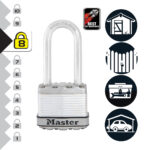 Master Lock M1EURDLH Excell Padlock Long Shackle - Image 3