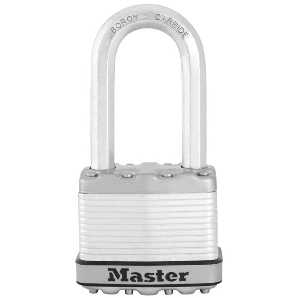 MASTER LOCK M5EURDLH Heavy Duty Padlock Laminated Steel Long Shackle