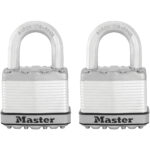 MASTER LOCK M5EURT Heavy Duty Laminated Steel Padlock Pack of 2 - Image 2