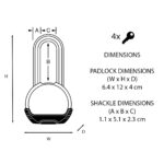 Master Lock M930EURDLH Excell Long Shackle Padlock - Image 6