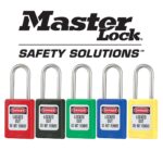 Master Lock S31BLK Thermoplastic Safety Padlock Black, Shackle - Image 8