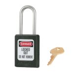 Master Lock S31BLK Thermoplastic Safety Padlock Black, Shackle - Image 2