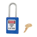 Master Lock S31blu Thermoplastic Safety Padlock Blue, Shackle - Image 2