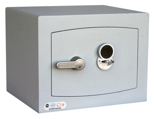 Mini Vault S2 Silver 1 Key Locking
