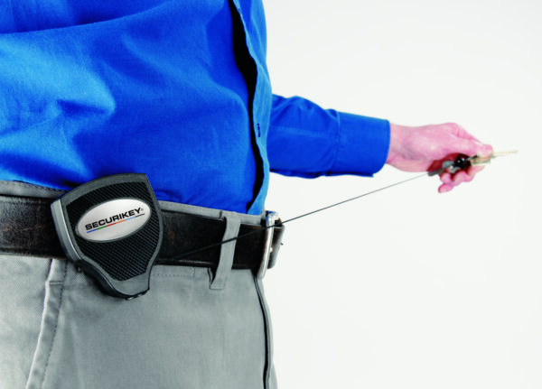 RHDK-HD Super 48 Key Reel - 900mm Kevlar ® Cord - Spring Clip Fixing