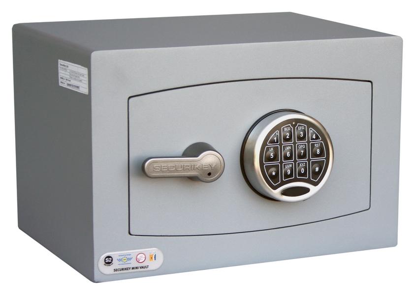 Buy Mini Vault Cash Safe in Silver EN14450 S2 Certified